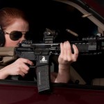 Shooting full auto out of a car: fun. Photo by Weapon Outfitters.